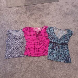 Share LOT of 3 Ladies Tops/Blouses - Size PXL